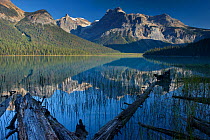 Emerald Lake with the peaks of the President Range beyond, Yoho National Park, British Columbia, Canada. September 2009