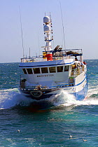 Fishing vessel "Harvester" underway on the North Sea, May 2010.