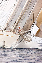 "Windrose" sailing at the Panerai Antigua Classic Yacht Regatta, Caribbean, April 2010.