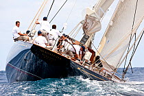 "Velsheda" sailing at the Panerai Antigua Classic Yacht Regatta, Caribbean, April 2010.