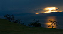 Lake Baikal, at sunset, Lake Bajkal, Russia