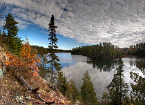 View of Judd Lake in Autumn, Minnesota, USA, October 2009