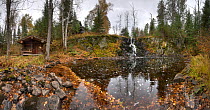 View of Judd Lake in Autumn, Minnesota, USA, October 2009