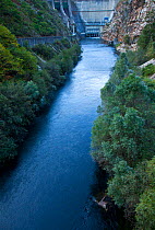 Narcea river, Calabazos Reservoir dam, Asturias, northern Spain, November 2009