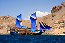 Scuba diving charter vessel "Cheng-Ho" in Komodo National Park, Indonesia.