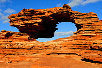 'Nature's Window' a natural rock arch in Kalbarri National Park, Western Australia. August 2009