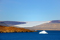 Iceberg and Glacier on Devon Island. Nunavut, Canada,  August 2010