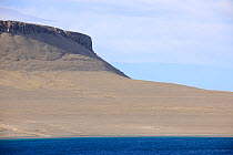 Site of graves of Sir John Franklin's sailors dated 1846 on Beechey Island close to Devon Island. St John Franklin left England in 1845 and searched for the Northwest Passage. Nunavut, Canada,  August...