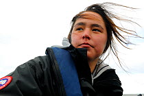 Portrait of young female Inuit guide, Nunavut, Canada, August 2010. Model released