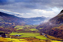 Nant Gwynant Valley, Snowdonia National Park, Gwynedd, Wales, January 2010.
