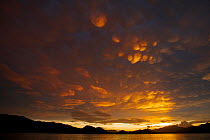Sunset in Mayalibit Bay, Waigeo Island, West Papua, Indonesia, April 2007