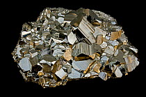 Pyrite (FeS2) (Iron sulfide) from Peru. Popularly known as fool's gold - Formerly used in the production of sulfuric acid.