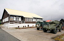 Outdoor exhibits at the museum in Stanley, Falkland Islands, 2009.