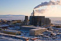 Coal fired power station in the town of Anadyr, Chukotka, Siberia, Russia, 2010