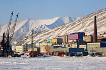 Town of Providenya on the Chukotskiy Peninsula. Chukotka, Siberia, Russia, 2010