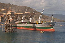 Loading Phosphate on Christmas Island, Indian Ocean, Australian external territory, November 2003