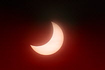 Solar eclipse 63% on 4 January 2011, seen from Barcelona,  Spain