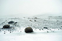 Ash from the volcanic eruption of Eyjafjallajokull, near the Myrdalsjokull glacier, South Iceland, april 2010.