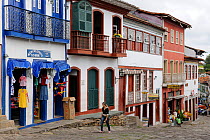 Streets of Diamantina town, Minas Gerais State, southeastern Brazil. March 2010