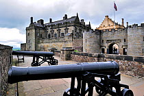 Cannons at Stirling Castle, Central Scotland, UK, May 2010