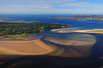 Aerial view of Sheephaven Bay and the Ards Forest Park, County Donegal, Republic of Ireland, September 2009