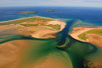 Aerial view of the Dooey Peninsula and Ballyness Bay north of Gortahork, County Donegal, Republic of Ireland, September 2009