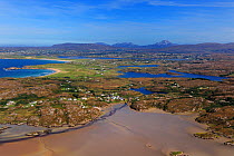Aerial view of Cruit Island Lower and the Rosses, County Donegal, Republic of Ireland, September 2009