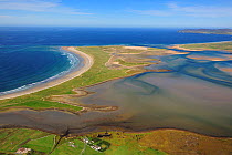 Aerial view of the Dooey Peninsula and Ballyness Bay from Meenlaragh, north of Gortahork, County Donegal, Republic of Ireland, September 2009