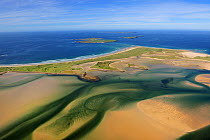 Aerial view of the Dooey Peninsula and Ballyness Bay, north of Gortahork, County Donegal, Republic of Ireland, September 2009