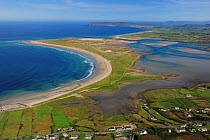Aerial view of the Dooey Peninsula, north of Gortahork, County Donegal, Republic of Ireland.