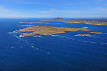 Aerial view of Gola Island, West of Derrybeg, County Donegal, Republic of Ireland, September 2009