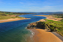 Aerial view of Trawbreaga Bay from Doagh Island, Lagacurry, County Donegal, Republic of Ireland, September 2009