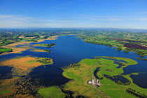 Aerial view of Lough Beg, east of Castledawson, County Antrim, Northern Ireland, UK, September 2009