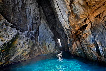 Punta Forata cave, Montecristo, Tuscany Archipelago National Park, Italy. June 2010