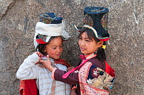 Two Ladakhi children, Phyang, Ladakh, India, June 2010