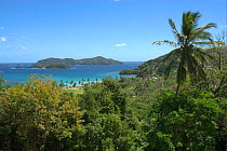 View of Little Tobago Island. Picture taken during filming for BBC "Life" TV Series, March 2008