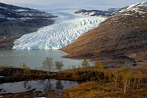 Osterdalsisen glacier, Svartisen ice cap, Saltfjellet-Svartisen National Park, Rana, Nordland, Norway