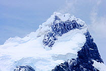 Peak and glaciers at Paine Grande (3050 m), Torres del Paine National Park, Patagonia, Chile, January 2006