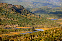 Southeast hills in autumn. Gros Morne National Park, Newfoundland, Canada, September 2010