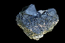 Franklinite (ZnFe2O4, zinc manganese iron oxide) was an important ore of zinc until mines around Franklin New Jersey closed. Found only around Franklin New Jersey. Sterling Hill Mine, Ogdensburg, New...