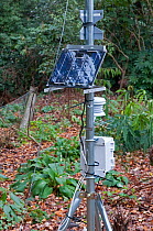 Remotely monitored weather station and data logger. UK, November
