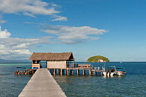 Sorido Bay Resort jetty. Raja Ampat, West Papua, Indonesia, February 2010.