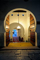 Keyhole doorway to Mosque Kairaouine, Africa's largest and oldest university. Fes, Morocco, December 2010.