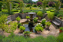 Sunken Garden at Houghton Hall, Norfolk, UK