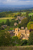 Snowshill church and village, Cotswolds, Gloucestershire, UK. October