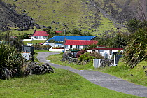 Houses in Edinburgh of the Seven Seas, the main settlement on Tristan da Cunha. South Atlantic Islands, March 2007.