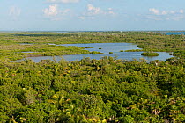 Lagoon at Punta Allen, Sian Ka'an Biosphere Reserve, Quintana Roo, Yucatan Peninsula, Mexico.