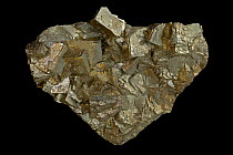 Pyrite (FeS2, Iron sulfide). Popularly known as 'fool's gold'. Formerly used in the production of sulfuric acid. Sample from Buick mine, Missouri.