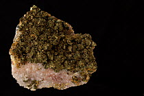 Chalcopyrite, Calcite, Siderite, Quartz and Dolomite. Sample from Hartenstein near Schneeberg Saxony in Germany.