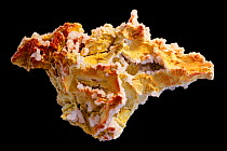 Manganoan calcite (red), ferromanganoan dolomite(yellow). Sample from Krushev Dol mine, Madan, Bulgaria.